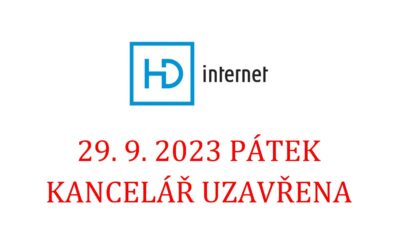 Uzavření kanceláře 29.9.2023